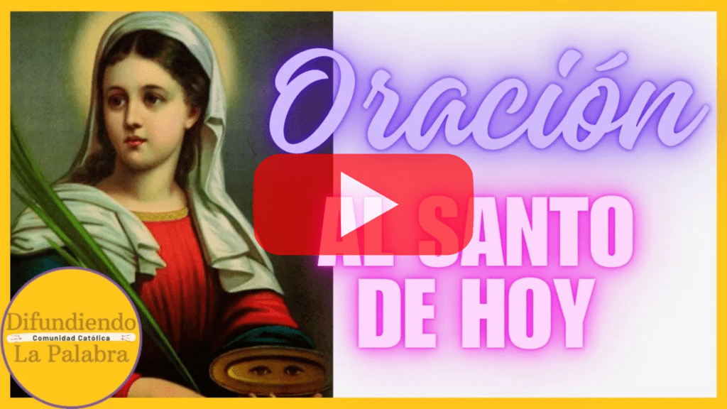 oracion al santo de hoy dia