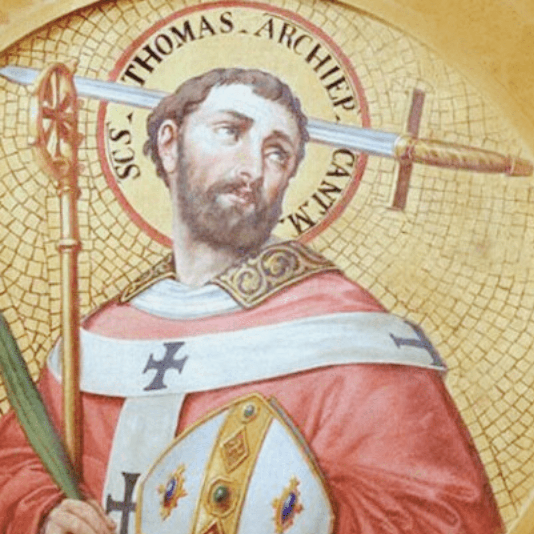 Santo Tomás Becket defendiendo la fe y la libertad de la Iglesia