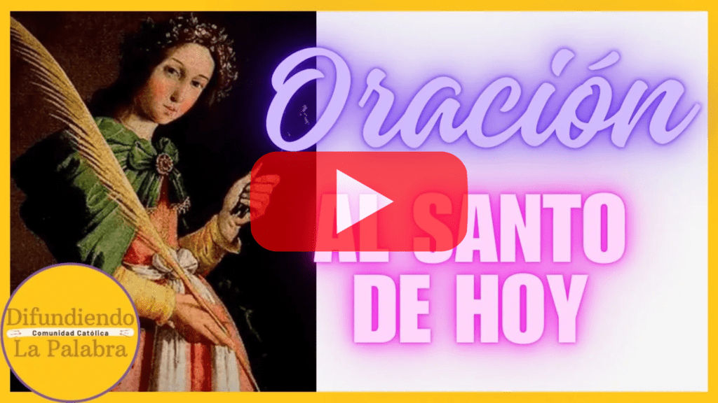 Oración al santo de hoy