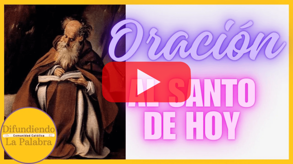 Oración al santo de hoy