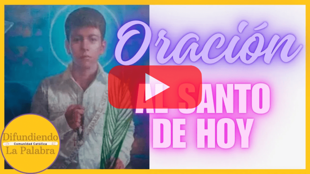 Oración al santo de hoy