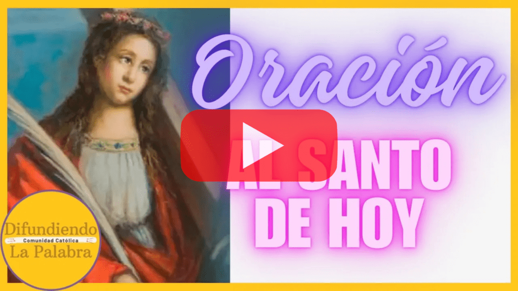 Oración al santo de hoy