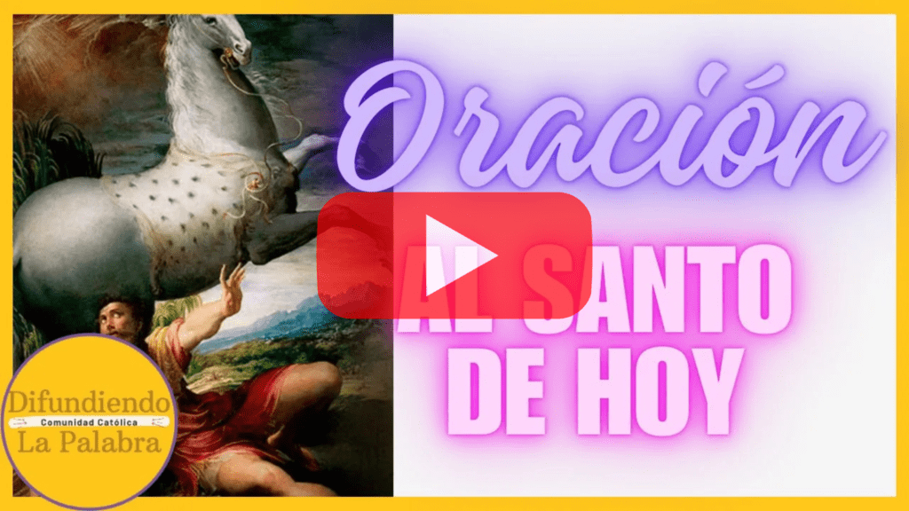 Oración al santo de hoy