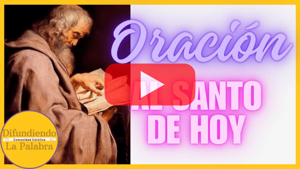 oracion al santo de hoy