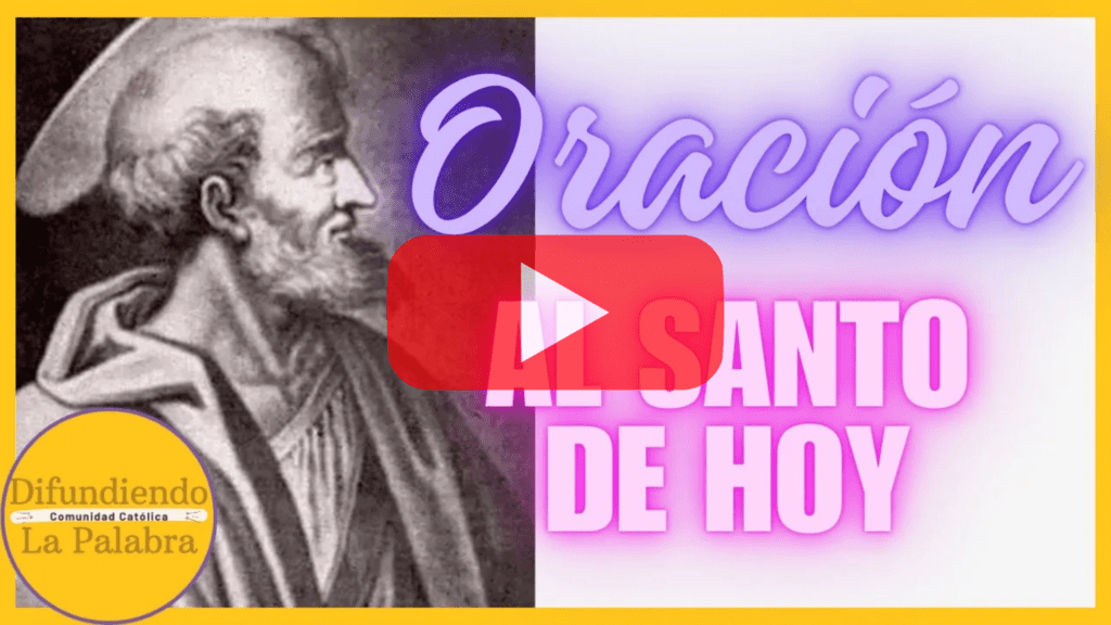 oracion al santo del dia