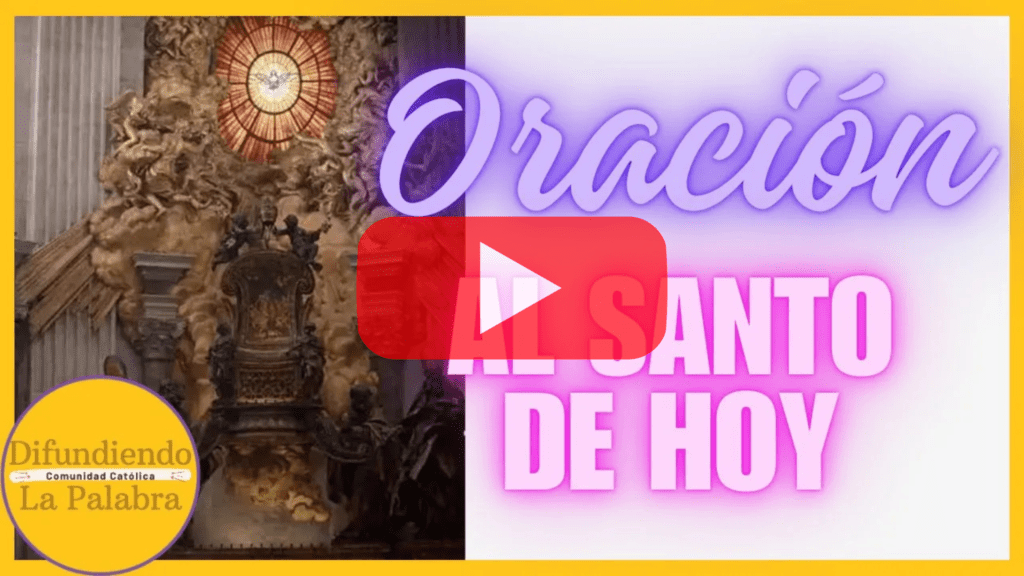 oracion al santo de hoy