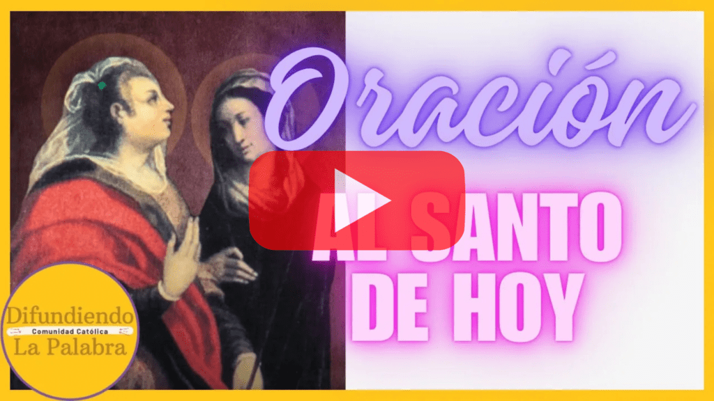 Oración al santo del dia.