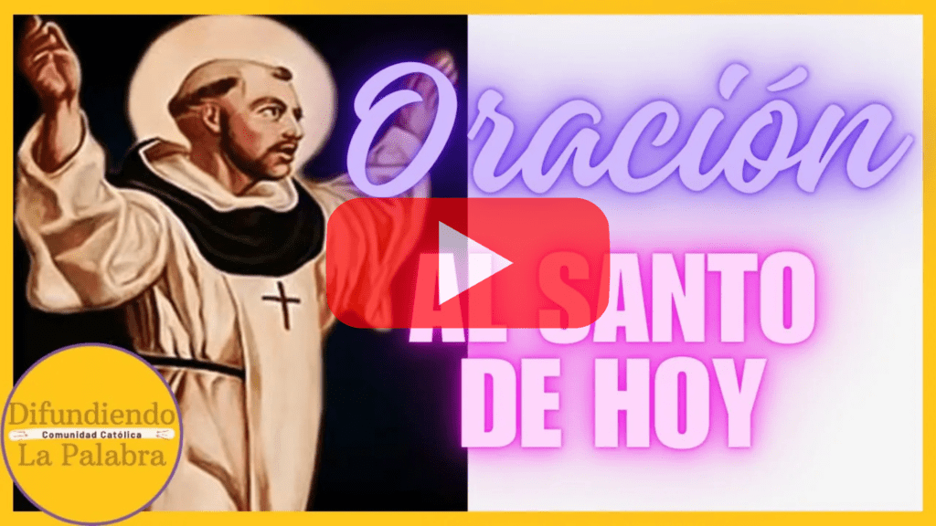 oracion al santo de hoy
