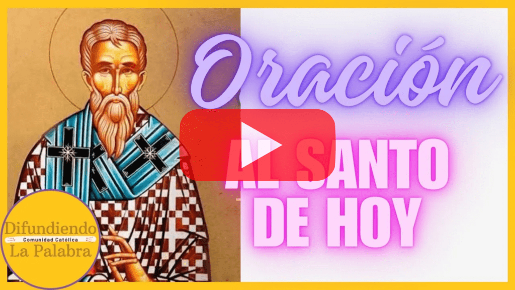 oración al santo del dia en video