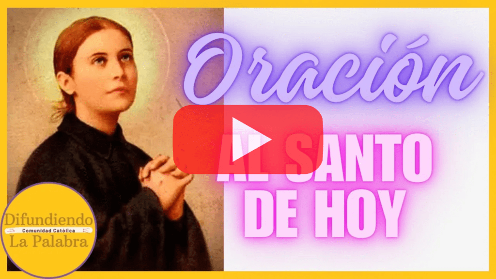 oracion al santo de hoy