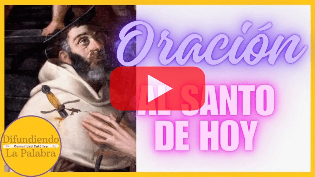 oración al santo de hoy