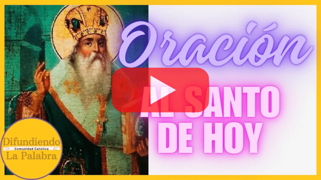 oracion al santo de hoy