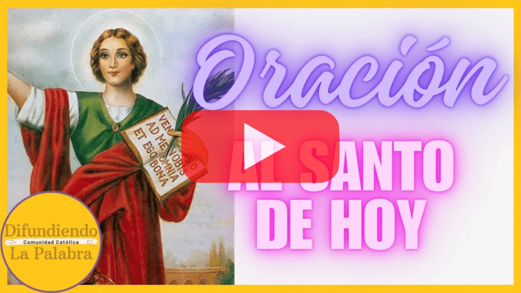 oracion al santo del dia