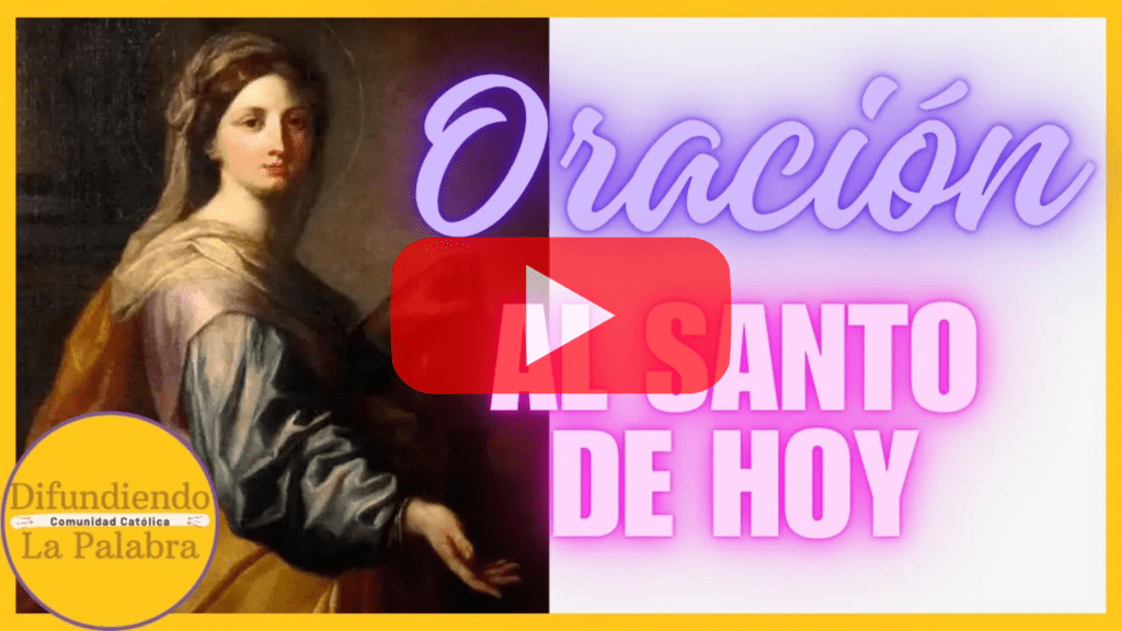 oración al santo del día