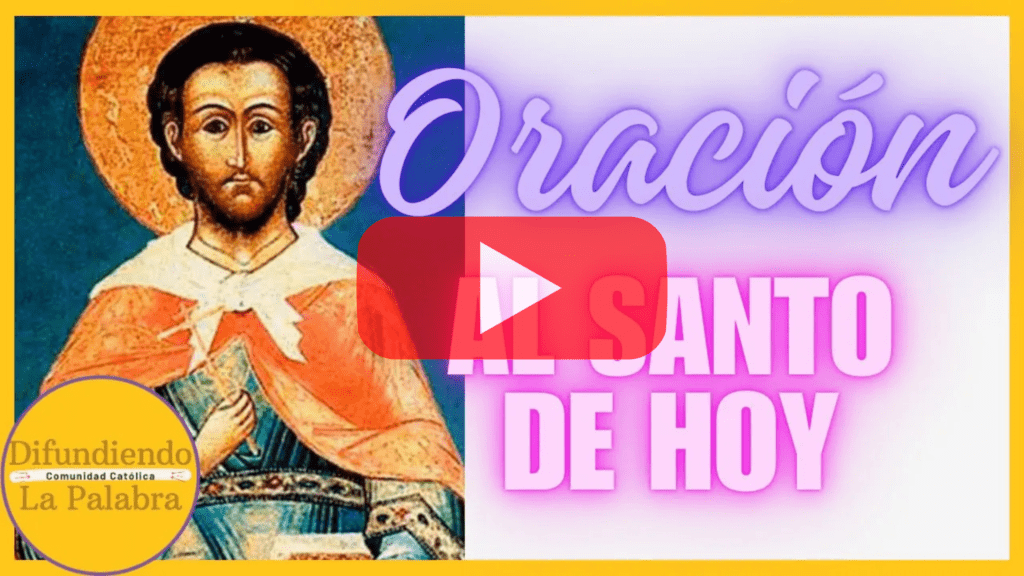 oracion al santo de hoy